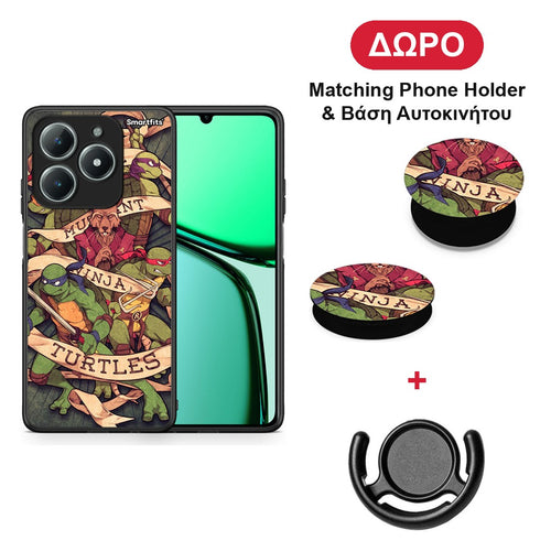 Ninja Turtles - Realme C63 4G θήκη + Δώρο Phone Holder & Βάση Αυτοκινήτου