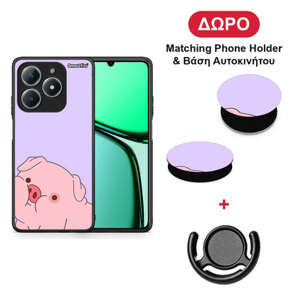 Pig Love 2 - Realme C63 4G θήκη + Δώρο Phone Holder & Βάση Αυτοκινήτου