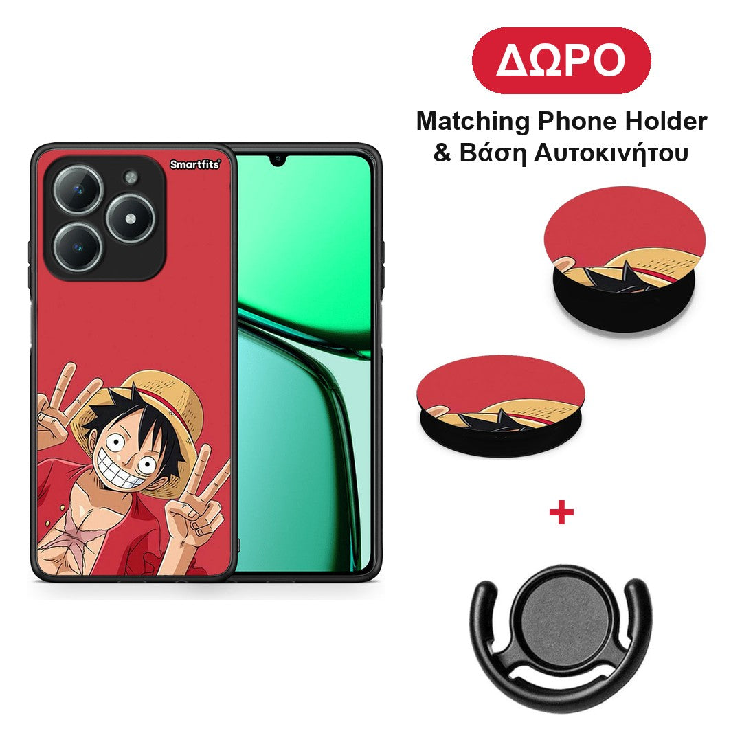 Pirate Luffy - Realme C63 4G θήκη + Δώρο Phone Holder & Βάση Αυτοκινήτου