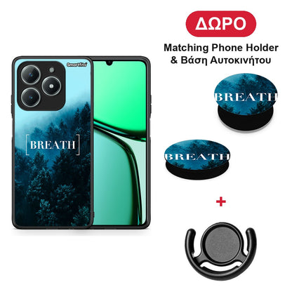 Quote Breath - Realme C63 4G θήκη + Δώρο Phone Holder & Βάση Αυτοκινήτου