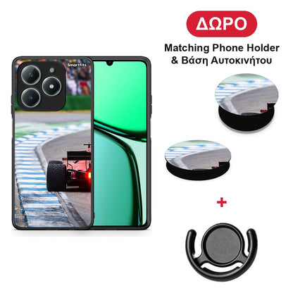 Racing Vibes - Realme C63 4G θήκη + Δώρο Phone Holder & Βάση Αυτοκινήτου