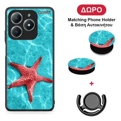 Red Starfish - Realme C63 4G θήκη + Δώρο Phone Holder & Βάση Αυτοκινήτου