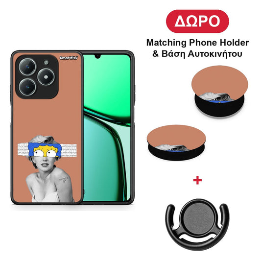Sim Merilyn - Realme C63 4G θήκη + Δώρο Phone Holder & Βάση Αυτοκινήτου