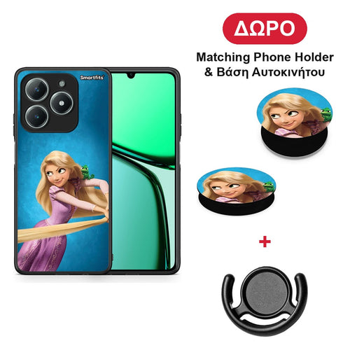 Tangled 2 - Realme C63 4G θήκη + Δώρο Phone Holder & Βάση Αυτοκινήτου