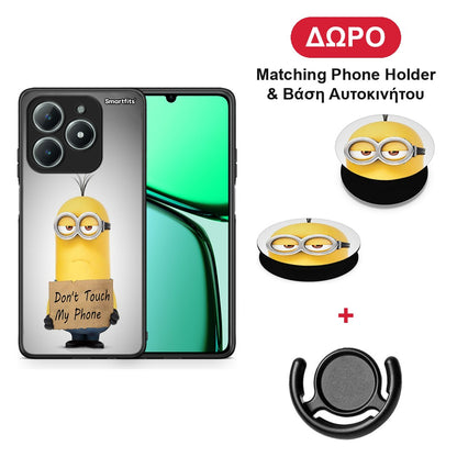 Text Minion - Realme C63 4G θήκη + Δώρο Phone Holder & Βάση Αυτοκινήτου