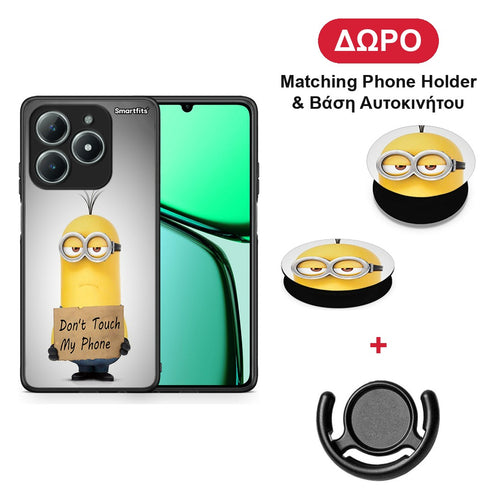 Text Minion - Realme C63 4G θήκη + Δώρο Phone Holder & Βάση Αυτοκινήτου