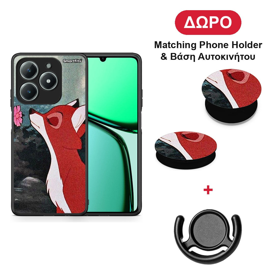 Tod And Vixey Love 2 - Realme C63 4G θήκη + Δώρο Phone Holder & Βάση Αυτοκινήτου