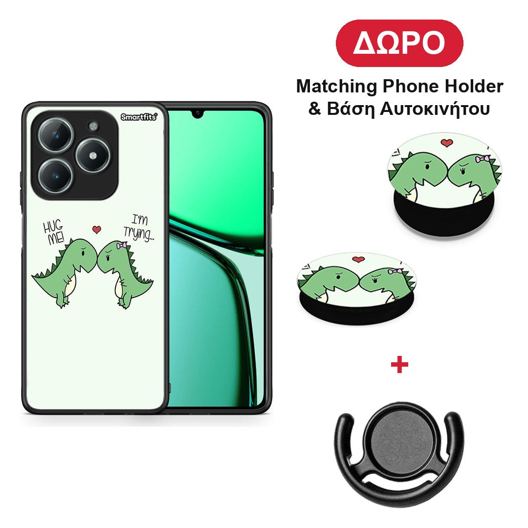Valentine Rex - Realme C63 4G θήκη + Δώρο Phone Holder & Βάση Αυτοκινήτου