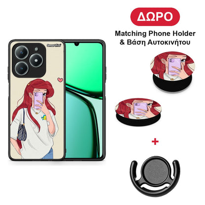 Walking Mermaid - Realme C63 4G θήκη + Δώρο Phone Holder & Βάση Αυτοκινήτου