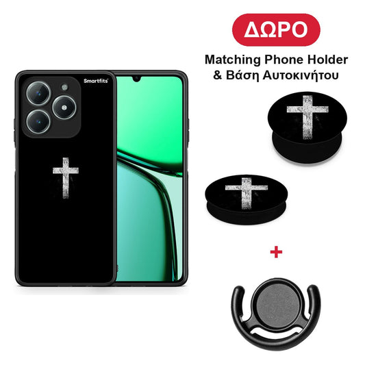 White Cross - Realme C63 4G θήκη + Δώρο Phone Holder & Βάση Αυτοκινήτου