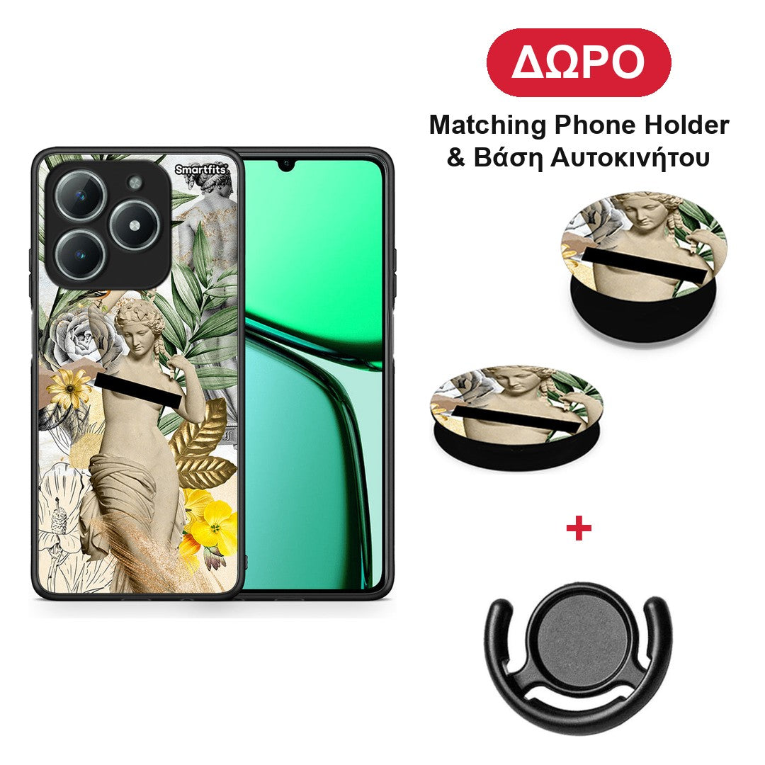Woman Statue - Realme C63 4G θήκη + Δώρο Phone Holder & Βάση Αυτοκινήτου