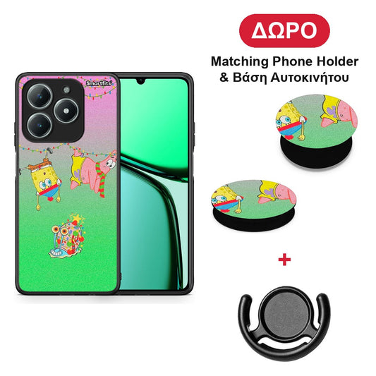 Xmas Lights - Realme C63 4G θήκη + Δώρο Phone Holder & Βάση Αυτοκινήτου