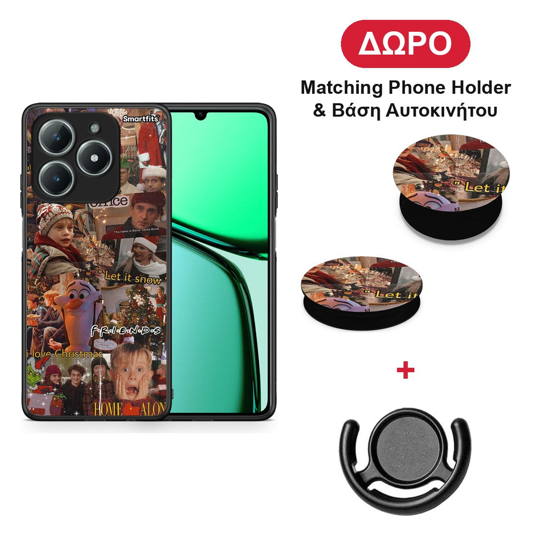 Xmas Wishes - Realme C63 4G θήκη + Δώρο Phone Holder & Βάση Αυτοκινήτου
