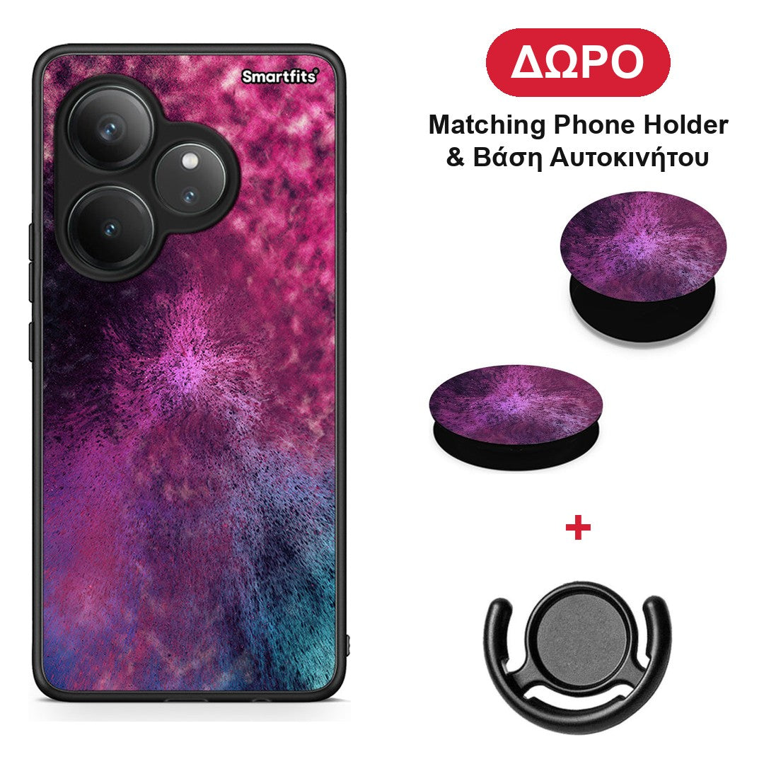 Galactic Aurora - Realme GT 6 5G θήκη + Δώρο Phone Holder & Βάση Αυτοκινήτου