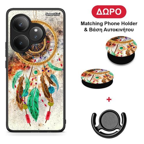 Boho DreamCatcher - Realme GT 6 5G θήκη + Δώρο Phone Holder & Βάση Αυτοκινήτου