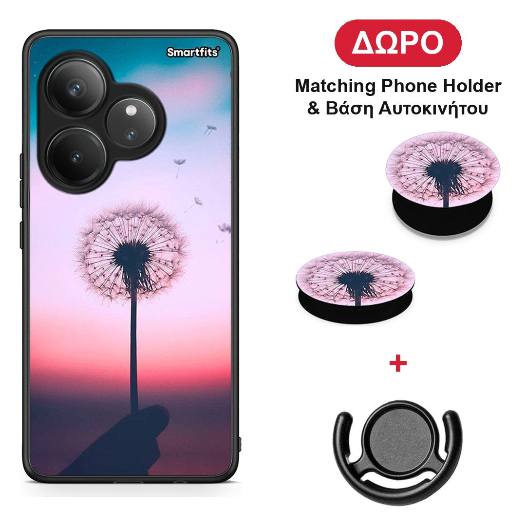 Boho Wish - Realme GT 6 5G θήκη + Δώρο Phone Holder & Βάση Αυτοκινήτου