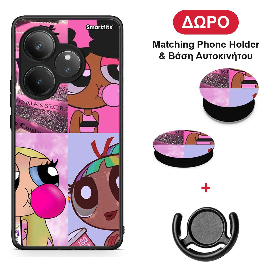 Bubble Girls - Realme GT 6 5G θήκη + Δώρο Phone Holder & Βάση Αυτοκινήτου