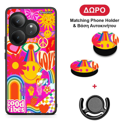 Hippie Love - Realme GT 6 5G θήκη + Δώρο Phone Holder & Βάση Αυτοκινήτου