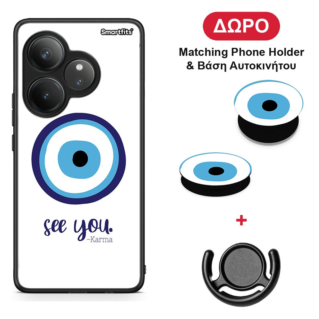 Karma Says - Realme GT 6 5G θήκη + Δώρο Phone Holder & Βάση Αυτοκινήτου