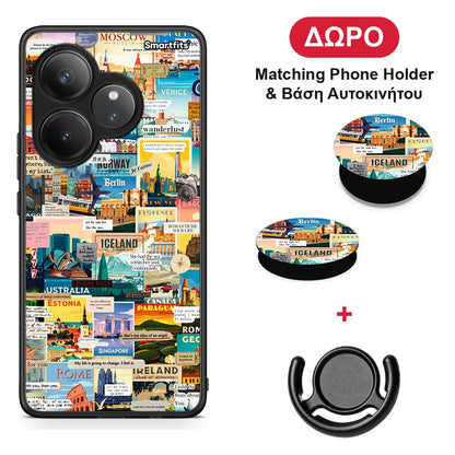 Live To Travel - Realme GT 6 5G θήκη + Δώρο Phone Holder & Βάση Αυτοκινήτου