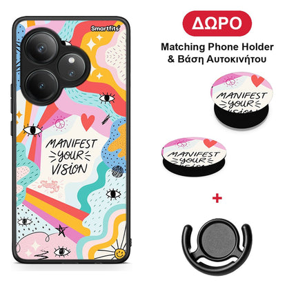 Manifest Your Vision - Realme GT 6 5G θήκη + Δώρο Phone Holder & Βάση Αυτοκινήτου