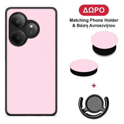 Pale Pink - Realme GT 6 5G θήκη + Δώρο Phone Holder & Βάση Αυτοκινήτου