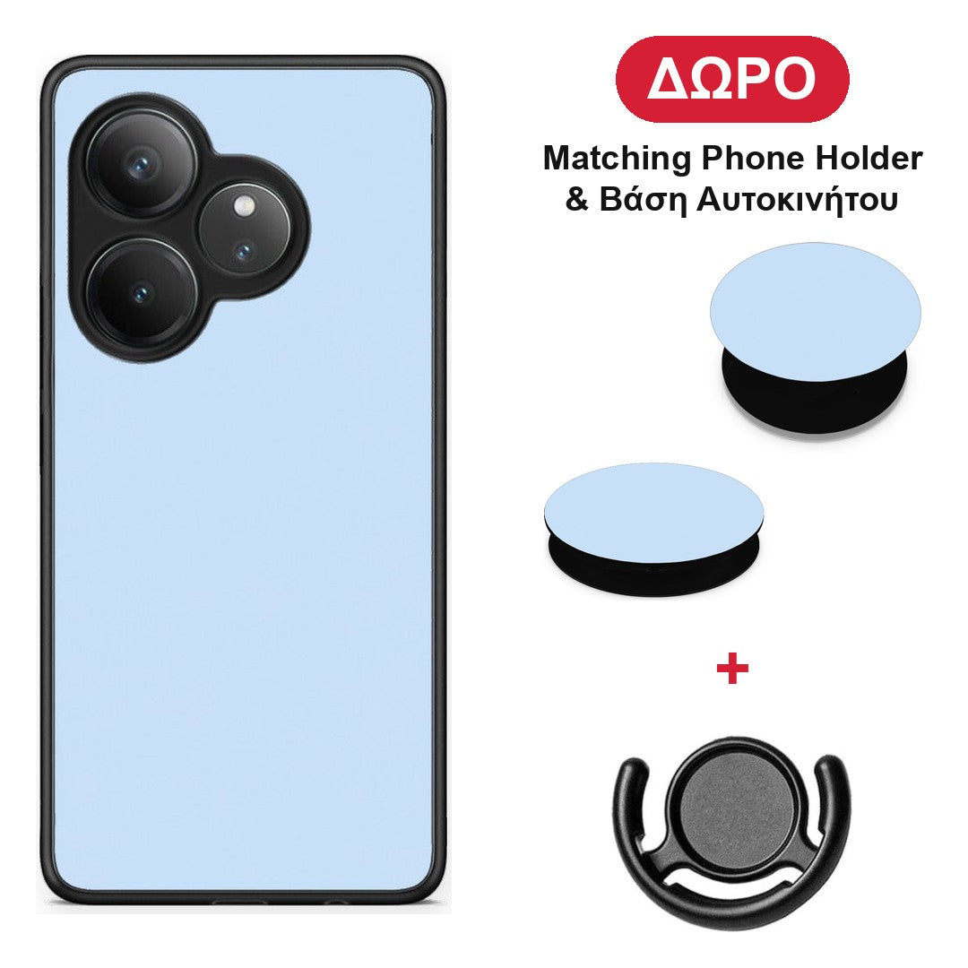 Powder Blue - Realme GT 6 5G θήκη + Δώρο Phone Holder & Βάση Αυτοκινήτου