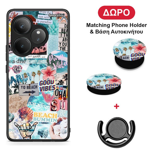 Summer Vibes - Realme GT 6 5G θήκη + Δώρο Phone Holder & Βάση Αυτοκινήτου