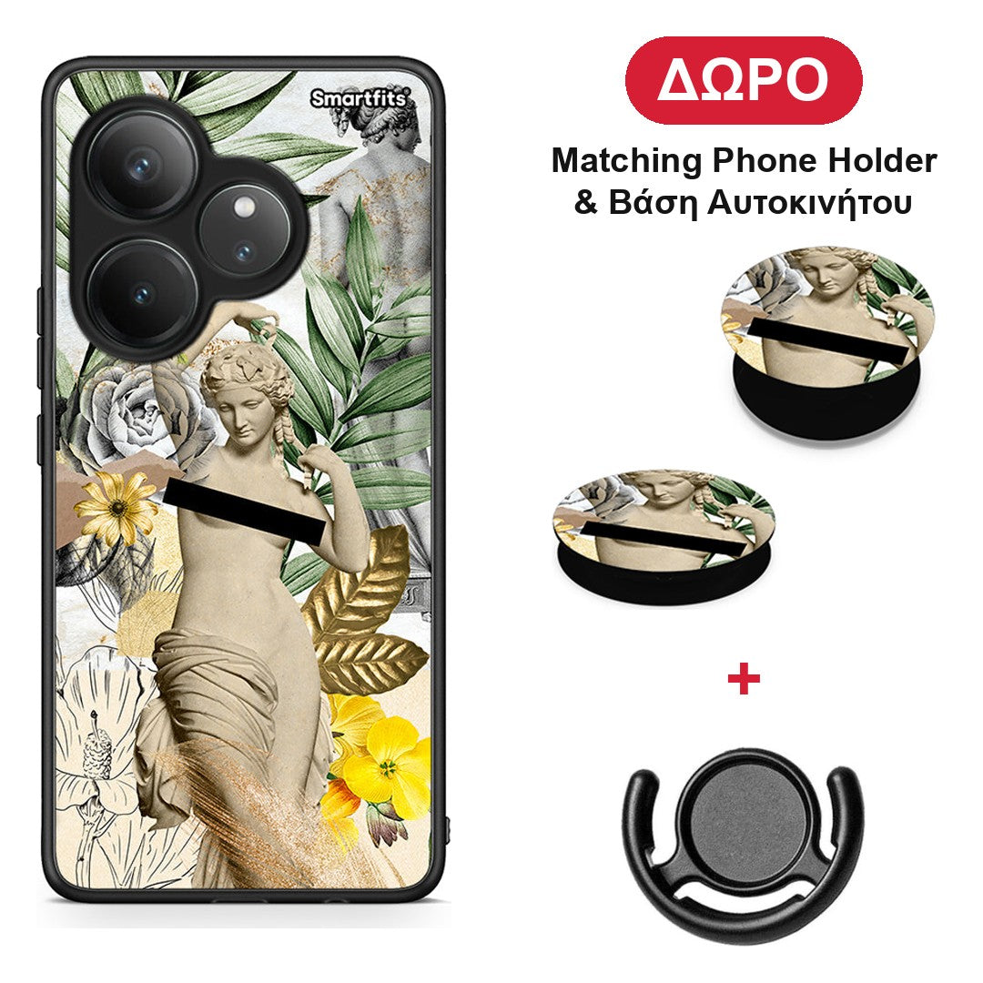 Woman Statue - Realme GT 6 5G θήκη + Δώρο Phone Holder & Βάση Αυτοκινήτου