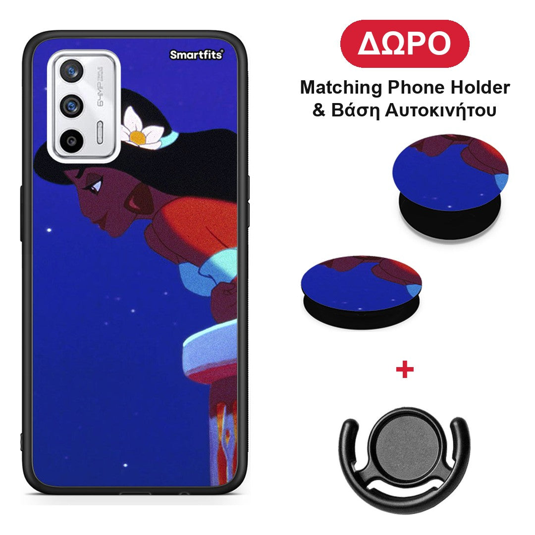 Alladin And Jasmine Love 2 - Realme GT θήκη + Δώρο Phone Holder & Βάση Αυτοκινήτου