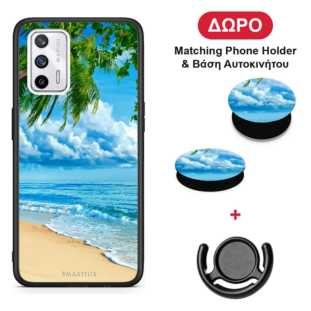 Beautiful Beach - Realme GT θήκη + Δώρο Phone Holder & Βάση Αυτοκινήτου