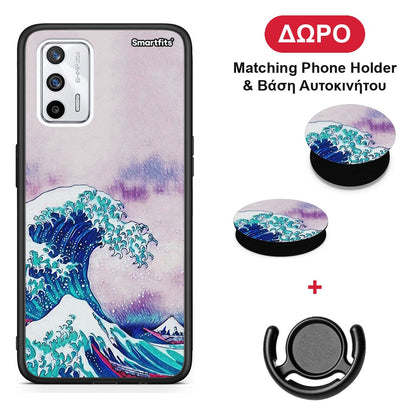Blue Waves - Realme GT θήκη + Δώρο Phone Holder & Βάση Αυτοκινήτου