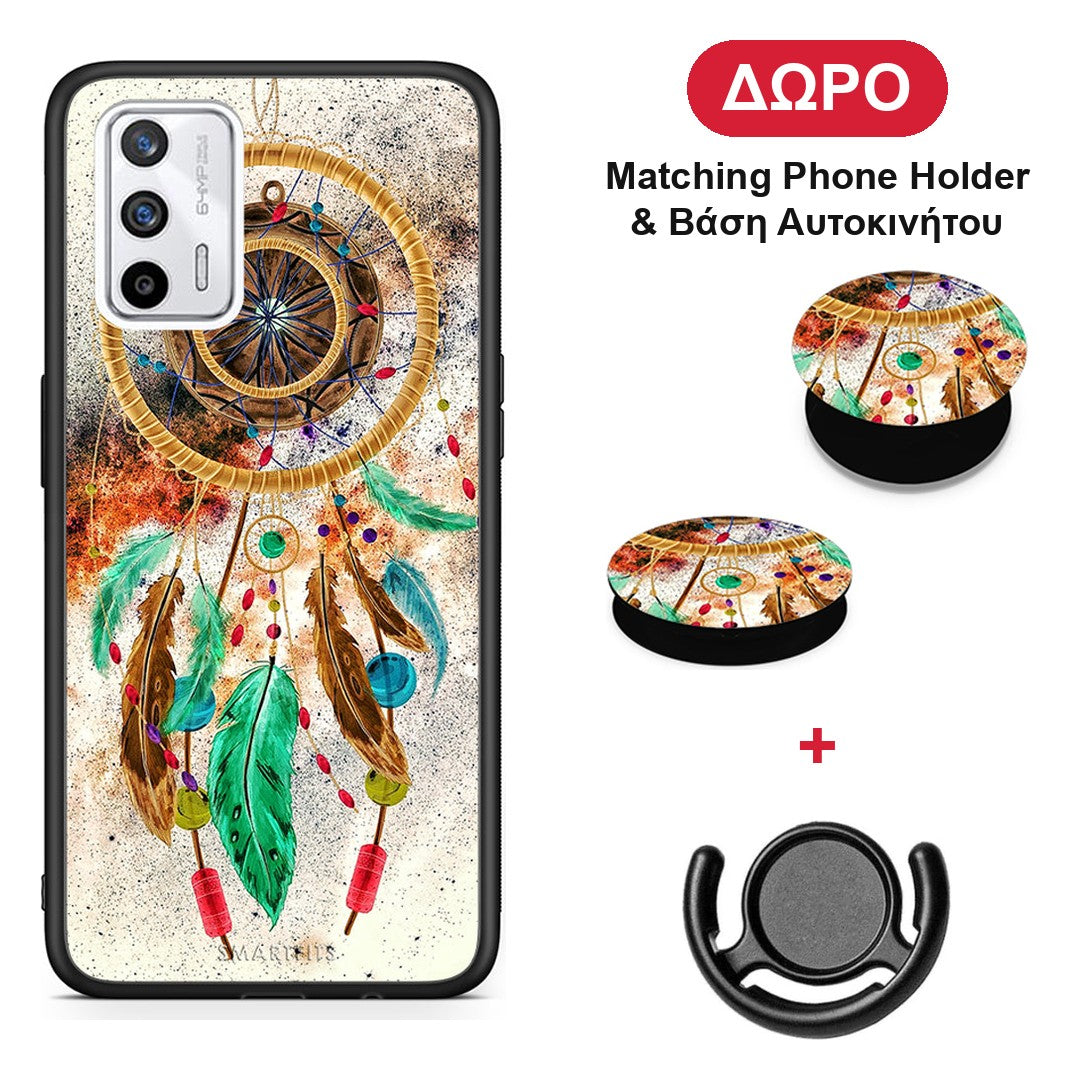 Boho DreamCatcher - Realme GT θήκη + Δώρο Phone Holder & Βάση Αυτοκινήτου