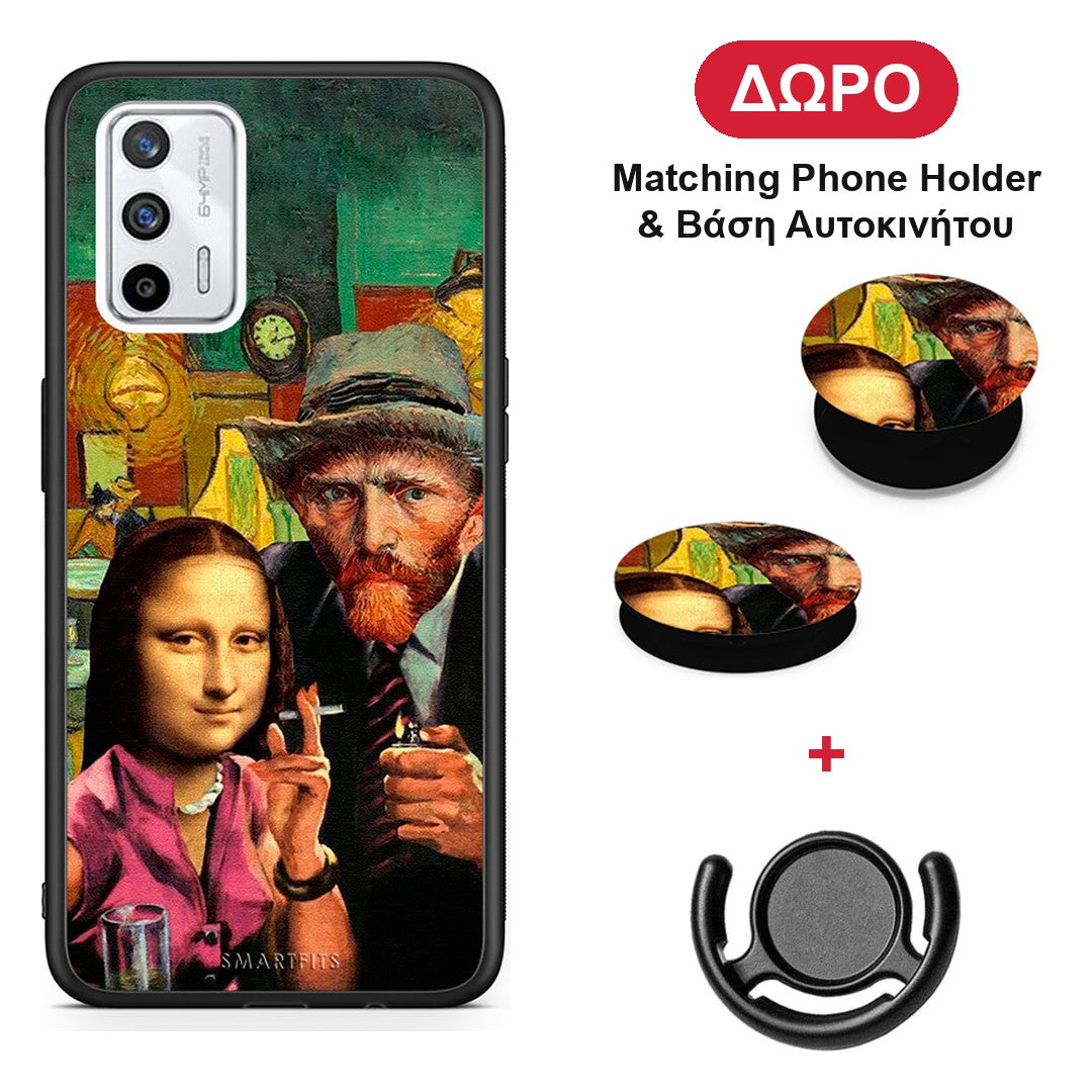 Funny Art - Realme GT θήκη + Δώρο Phone Holder & Βάση Αυτοκινήτου