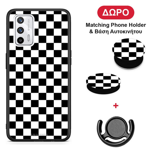 Geometric Squares - Realme GT θήκη + Δώρο Phone Holder & Βάση Αυτοκινήτου