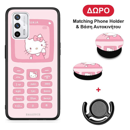Hello Kitten - Realme GT θήκη + Δώρο Phone Holder & Βάση Αυτοκινήτου