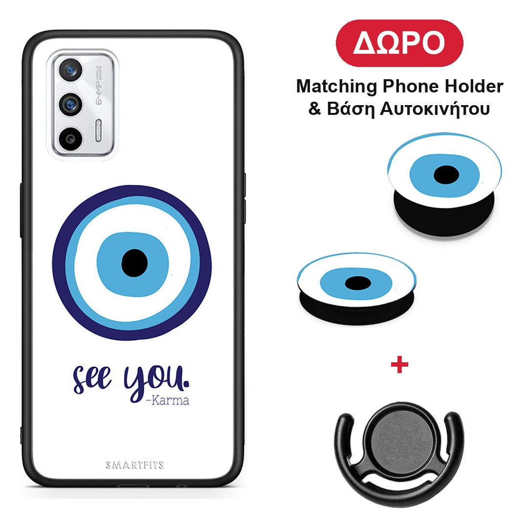 Karma Says - Realme GT θήκη + Δώρο Phone Holder & Βάση Αυτοκινήτου