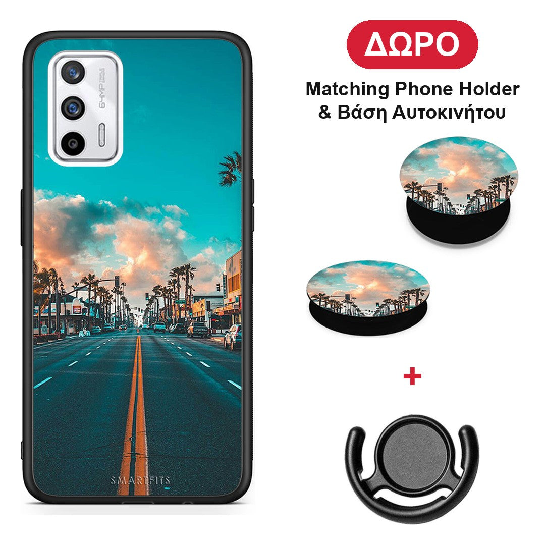 Landscape City - Realme GT θήκη + Δώρο Phone Holder & Βάση Αυτοκινήτου