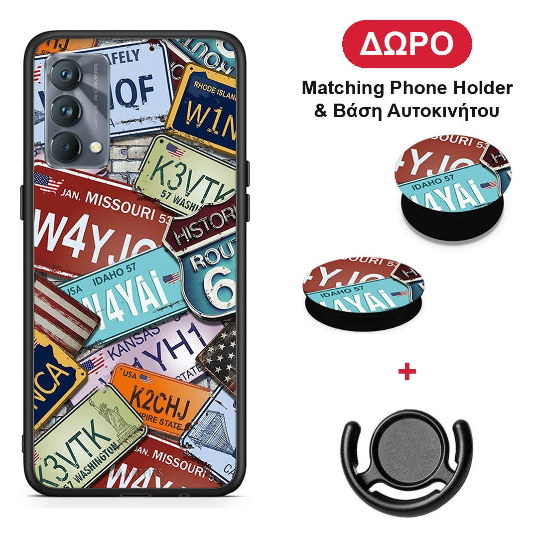 Car Plates - Realme GT Master θήκη + Δώρο Phone Holder & Βάση Αυτοκινήτου
