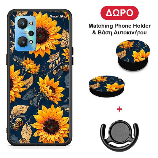 Autumn Sunflowers - Realme GT Neo 2 θήκη + Δώρο Phone Holder & Βάση Αυτοκινήτου