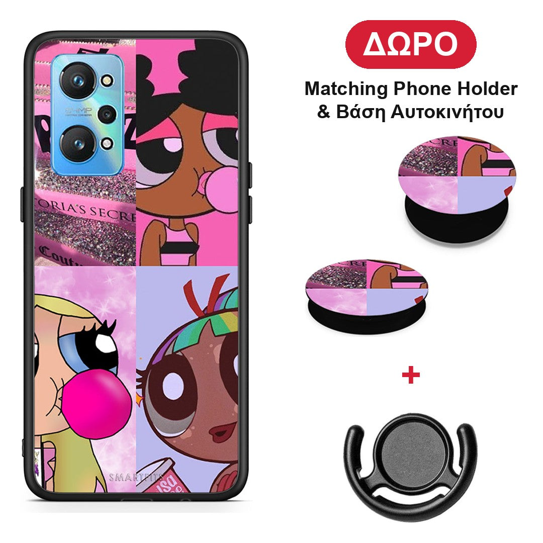 Bubble Girls - Realme GT Neo 2 θήκη + Δώρο Phone Holder & Βάση Αυτοκινήτου