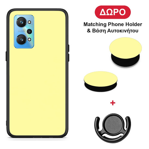 Butter Yellow - Realme GT Neo 2 θήκη + Δώρο Phone Holder & Βάση Αυτοκινήτου