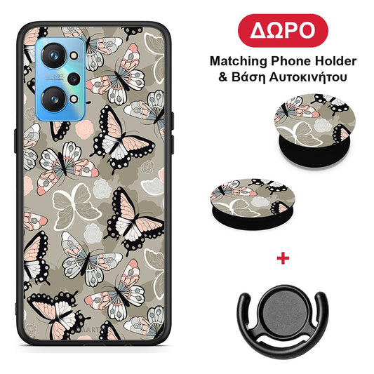Boho Butterflies - Realme GT Neo 2 θήκη + Δώρο Phone Holder & Βάση Αυτοκινήτου