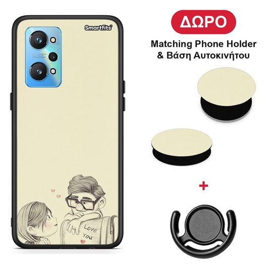 Carl And Ellie - Realme GT Neo 2 θήκη + Δώρο Phone Holder & Βάση Αυτοκινήτου