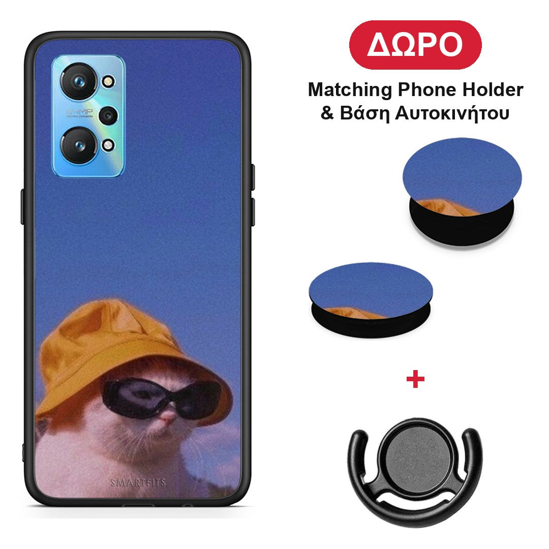 Cat Diva - Realme GT Neo 2 θήκη + Δώρο Phone Holder & Βάση Αυτοκινήτου