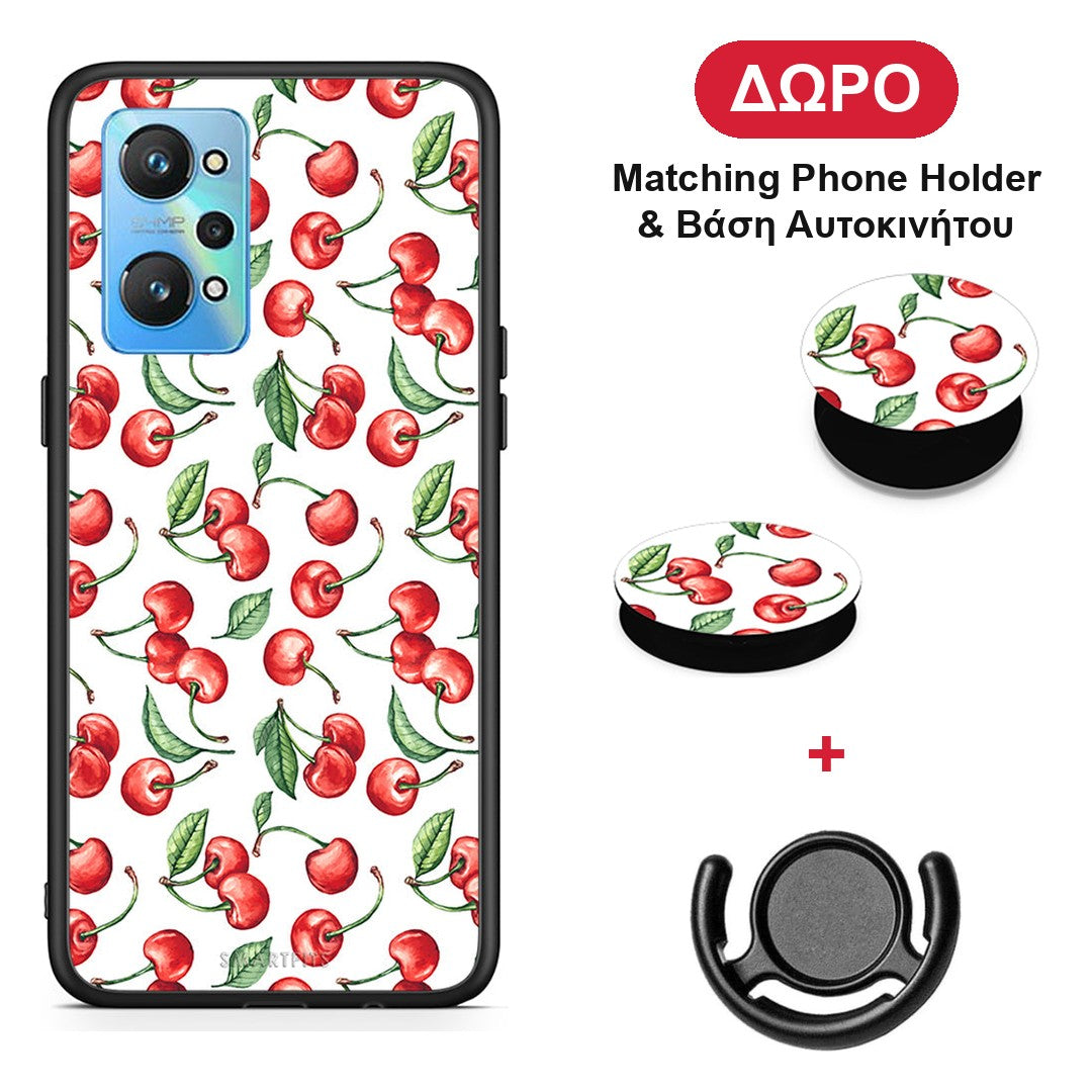 Cherry Summer - Realme GT Neo 2 θήκη + Δώρο Phone Holder & Βάση Αυτοκινήτου