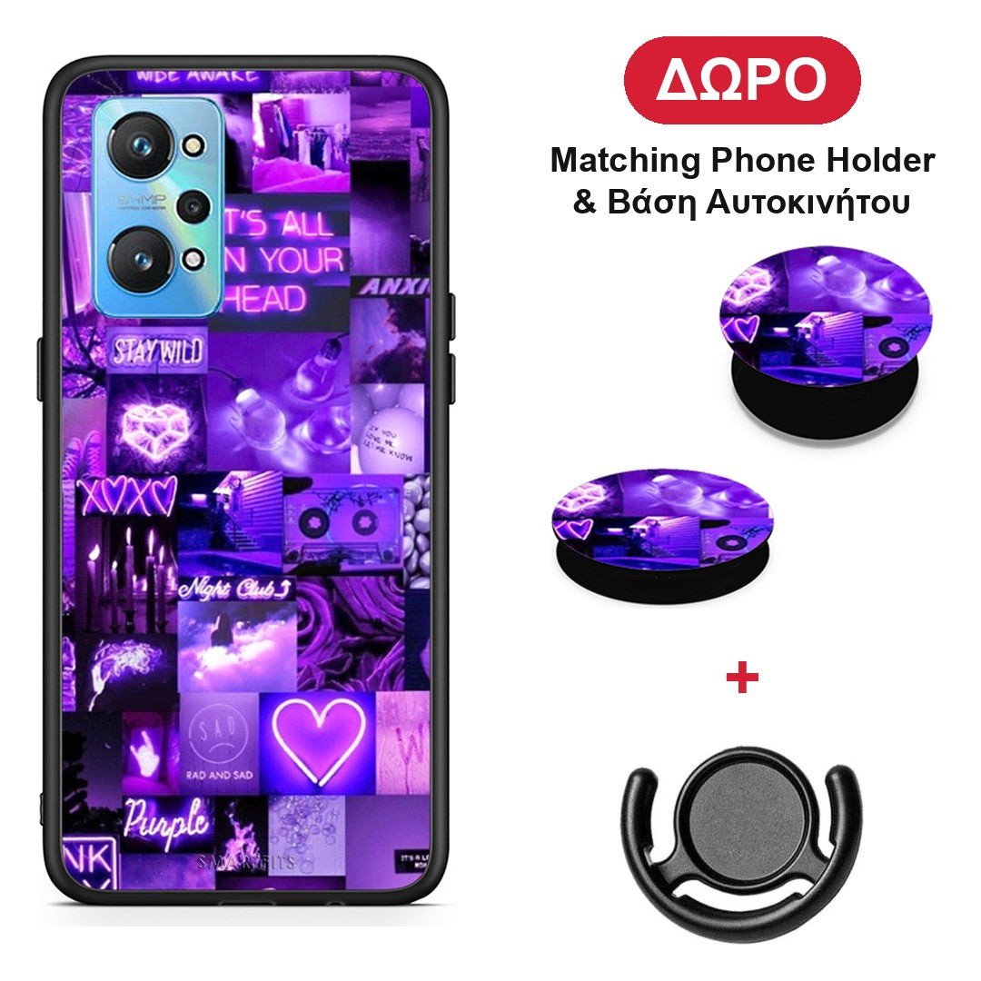 Collage Stay Wild - Realme GT Neo 2 θήκη + Δώρο Phone Holder & Βάση Αυτοκινήτου