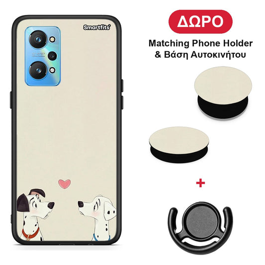 Dalmatians Love - Realme GT Neo 2 θήκη + Δώρο Phone Holder & Βάση Αυτοκινήτου