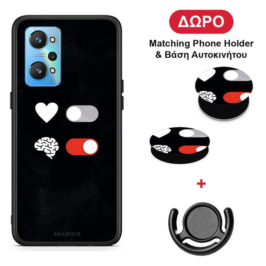 Heart Vs Brain - Realme GT Neo 2 θήκη + Δώρο Phone Holder & Βάση Αυτοκινήτου