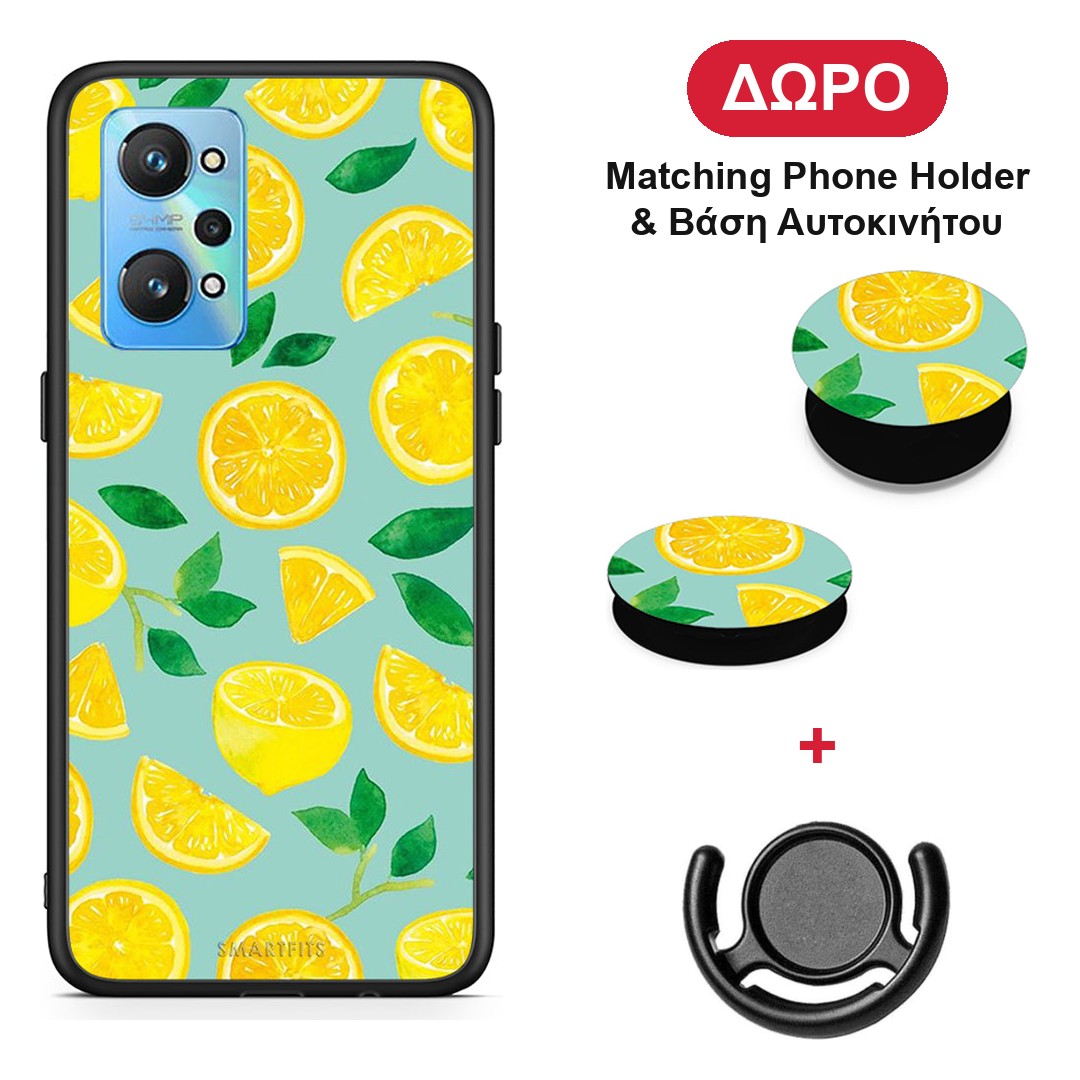 Lemons - Realme GT Neo 2 θήκη + Δώρο Phone Holder & Βάση Αυτοκινήτου
